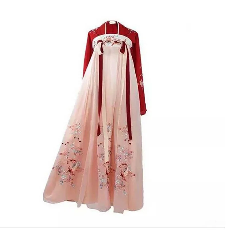 Летний национальный Древний китайский маскарадный костюм hanfu древняя Женская Китайская одежда hanfu Женская китайская сценическая одежда