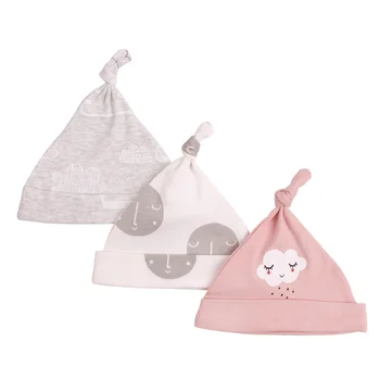 

Cute Newborn Baby Beanie 0-6M Infant Cotton Hat Soft Spring Summer Thin Hat For Newborn Print Casual Newborn Boys Girls Beanie