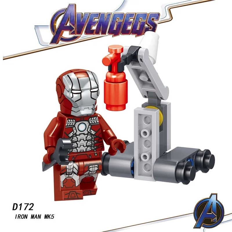 

Single Sale Legoinglys Super Heroes Avengers 4 Endgame Thanos Iron Man Mk5 Mk1 Building Blocks Bricks Figures Toys Kids Gift