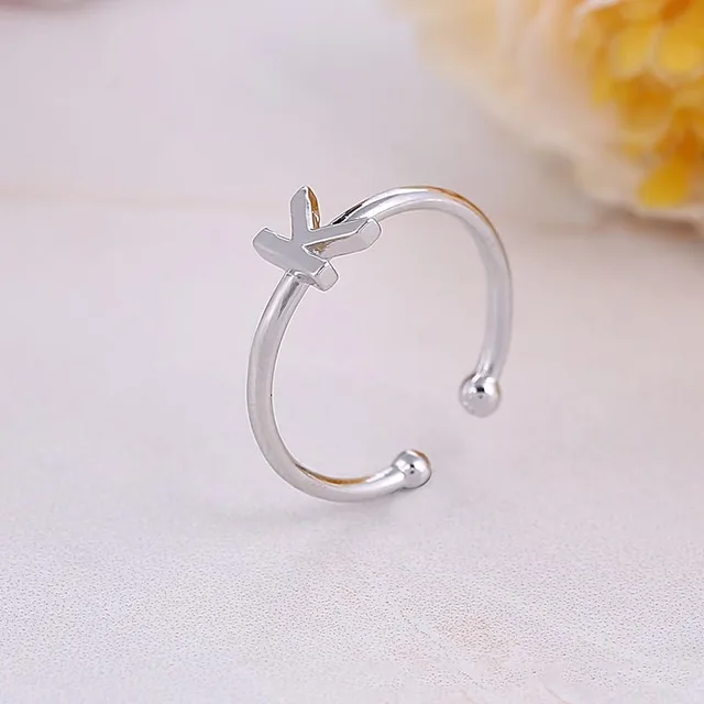 Custom Personalized Alphabet Rings A-Z Initial Letter Name Rings Charm Letter Jewelry Fashion Love Gift New Hot Sell