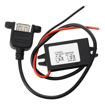 

Inverter 12V Converter Transformer to DC 5V 3A DC Converter USB Connection Cable 30 cm