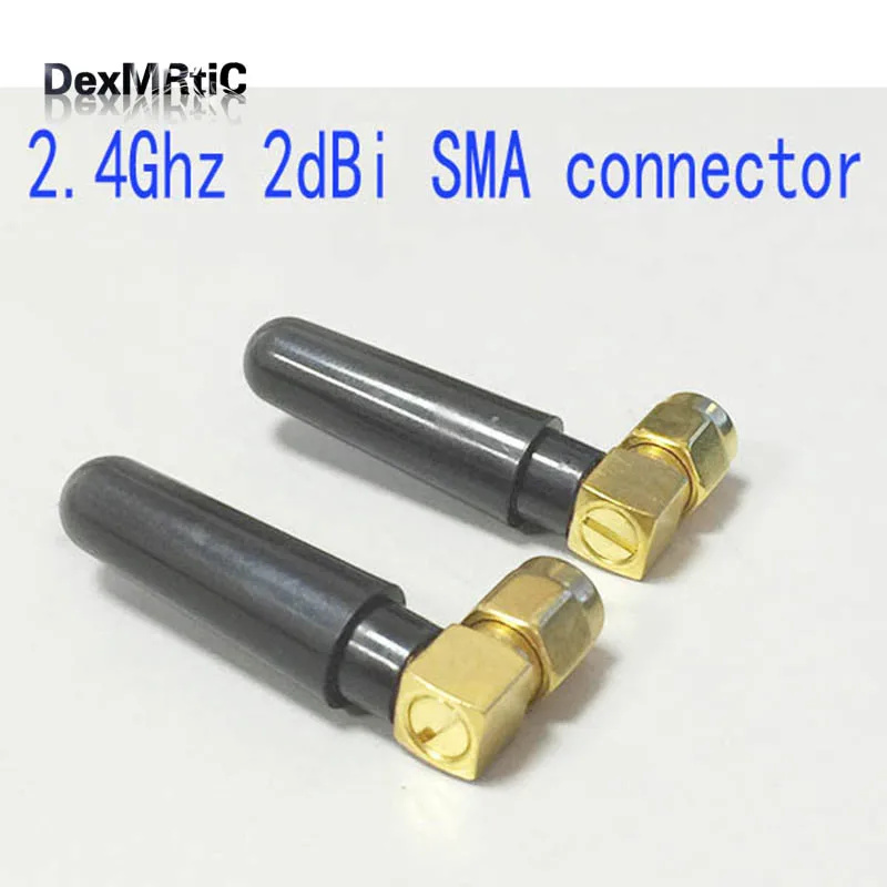 1 шт. 2,4 ГГц антенна 2dbi wifi антенна Bluetooth, ZigBee модуль SMA Мужской правый угол цена модем внешняя антенна