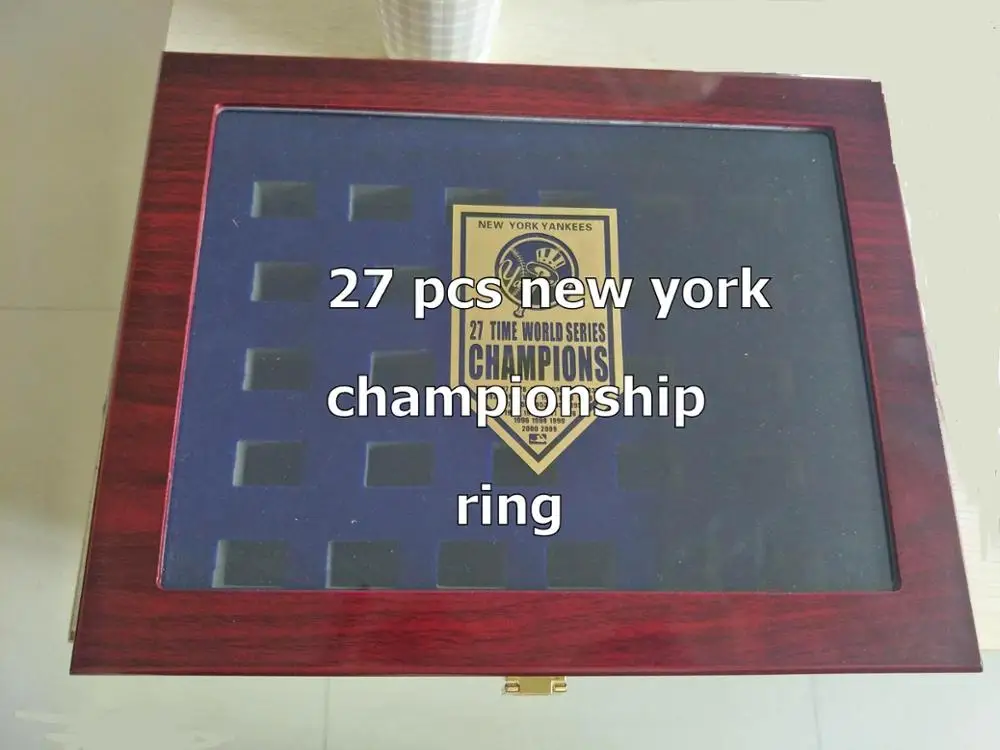 

1923-2009 all newyork baseball fans ring with box