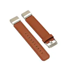 Высокое качество кожаный ремешок Сталь наручные часы браслет для FitBit Charge 2 носимых ремень для fitbit charge2