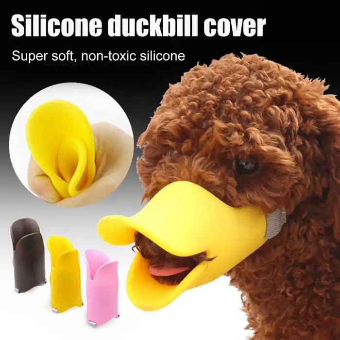 Newly 1pc Silicone Dog Mouth Mask Adjustable Anti-bite Bark Pet Mouth Cover for Puppy XSD88