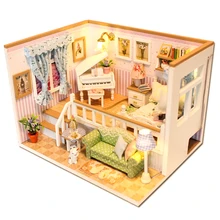 CUTEBEE кукольный дом Миниатюрный DIY кукольный домик с деревянная мебель для дома звездное небо игрушки для детей подарок на день рождения M026