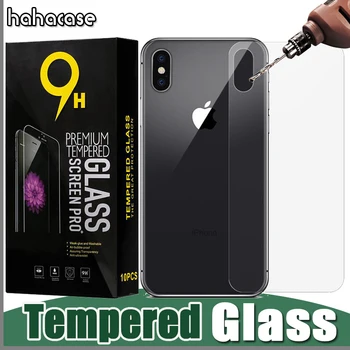 

1000pcs Back Tempered Glass Screen Protector 9H Hardness 2.5D For iPhone 11 Pro Max XS XR X 8 7 6 Plus Film With Black Package