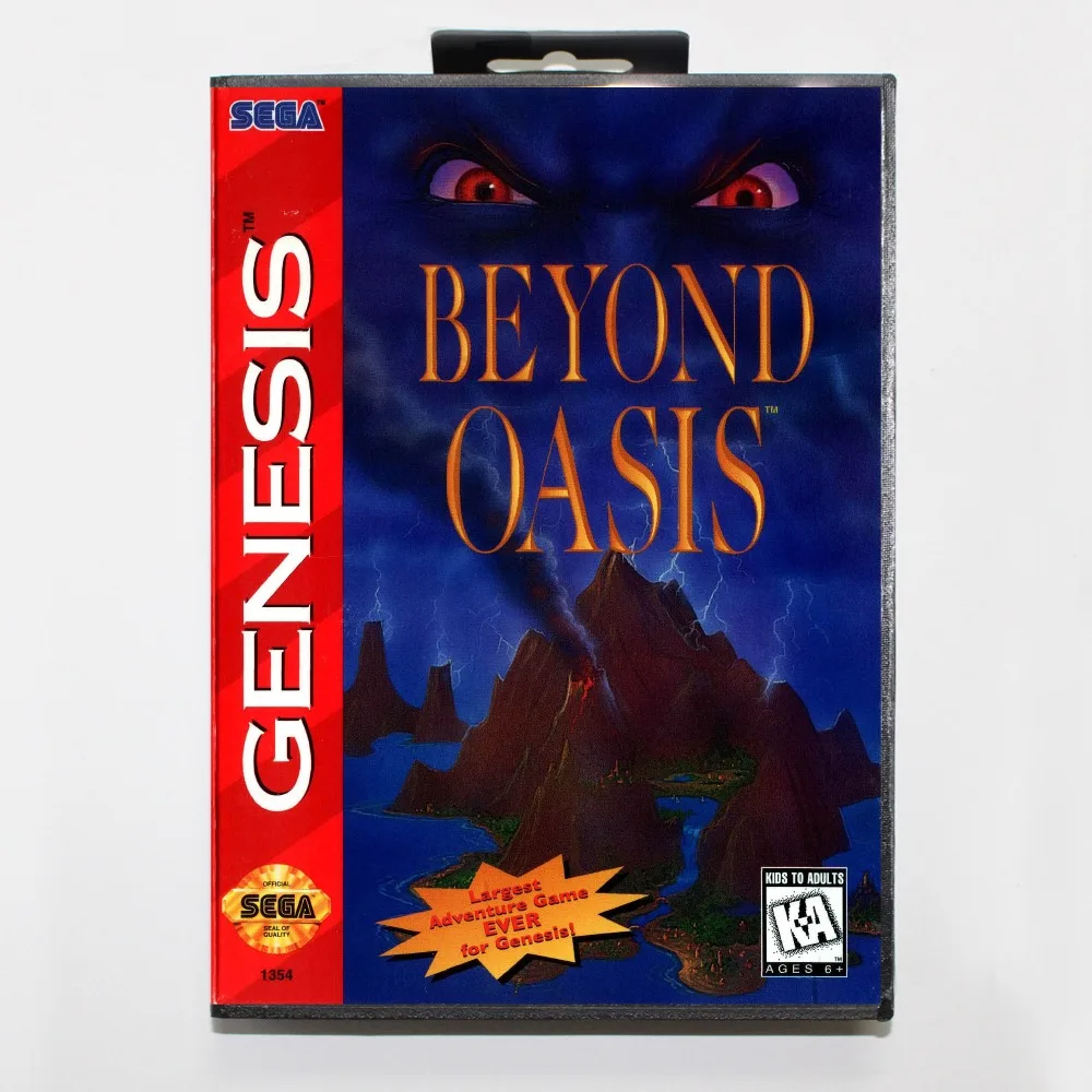 

New 16 bit MD game card - beyond oasis with Retail box For Sega genesis system