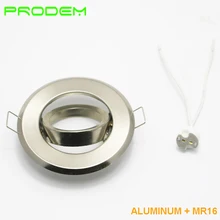 Бренд PRODEM, 10 шт. в упаковке, подстаканник для лампы, Квадратный светодиодный светильник firxture, вращающиеся круглые светодиодные лампы, подстаканник GU10 MR16, розетка в комплекте