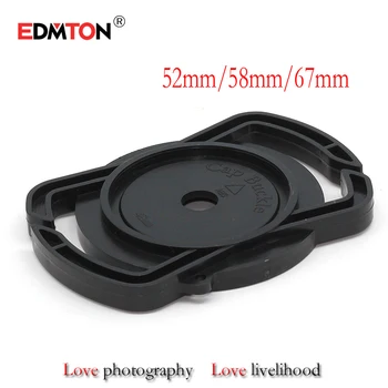 

100PCS/lot Camera Lens Cap keeper 52mm 58mm 67mm Universal Lens Cap Camera Buckle Lens Cap Holder Keeper