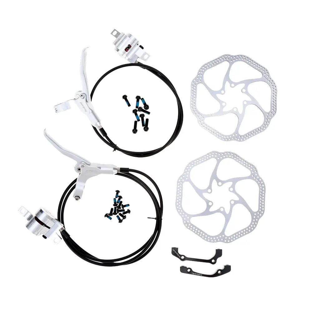 

Hydraulic Bicycle Front / Rear Disc Brake Set MTB Bike Oil Disc Braking Rotor Levers Bicycle Refit