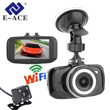 E-ACE Wifi Mini Macchina Fotografica Dell’automobile Dvr Full HD 1080 P Video Dash Cam Recorder Dual Lens Registratore Portatile Auto Registrator camcerder