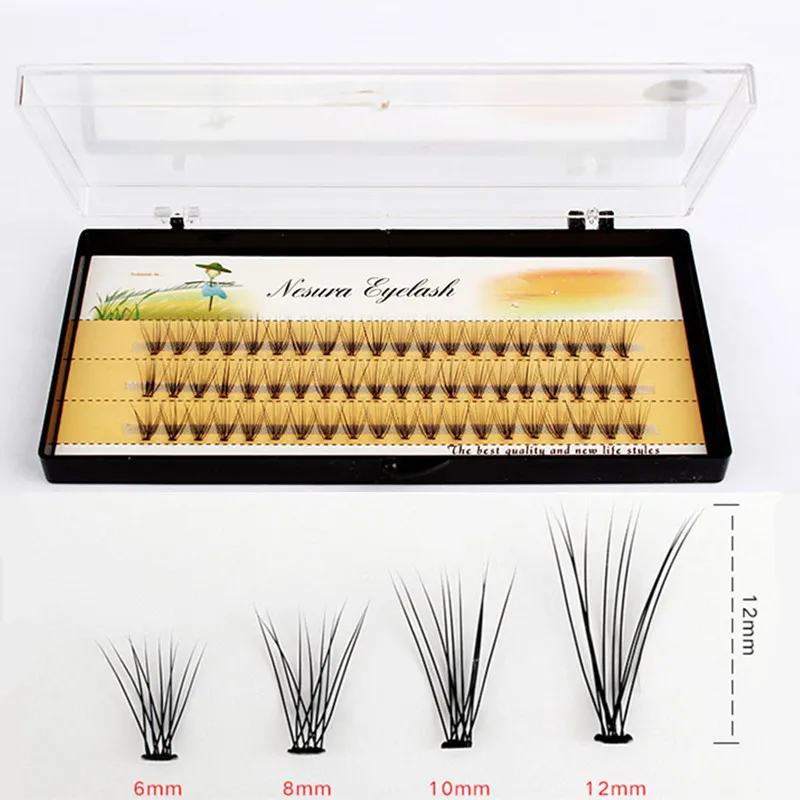 

Professional Soft 0.07C 10D Wave Individual Eyelashes 10pcs/Cluster Eye Lashes Grafting Black Fake False Eyelash Extention Tools