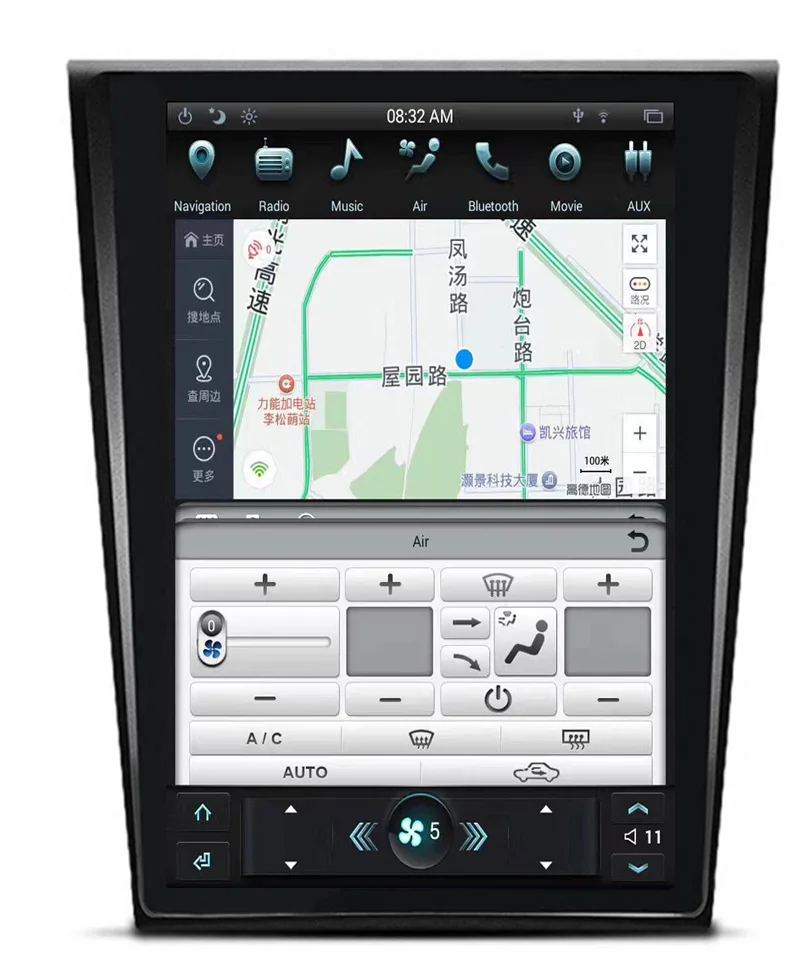 Sale 10.4" Tesla Android Car Radio GPS Multimedia Stereo Headunit For Ford Mondeo 2013-2017 Vertical Screen Auto Audio 2GB+32GB 2