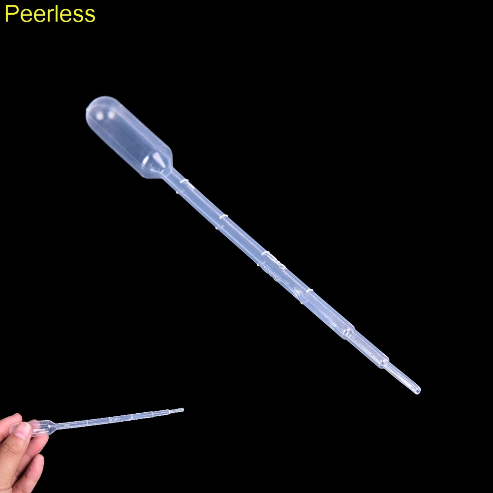 

Peerless 100PCS 1ml Disposable Plastic Eye Dropper Set Transfer Graduated Pipettes Chemistry Lab Supplies