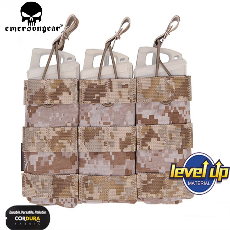 Navy Seals Tactical Modular Triple Open Top Magazine Pouch Airsoft