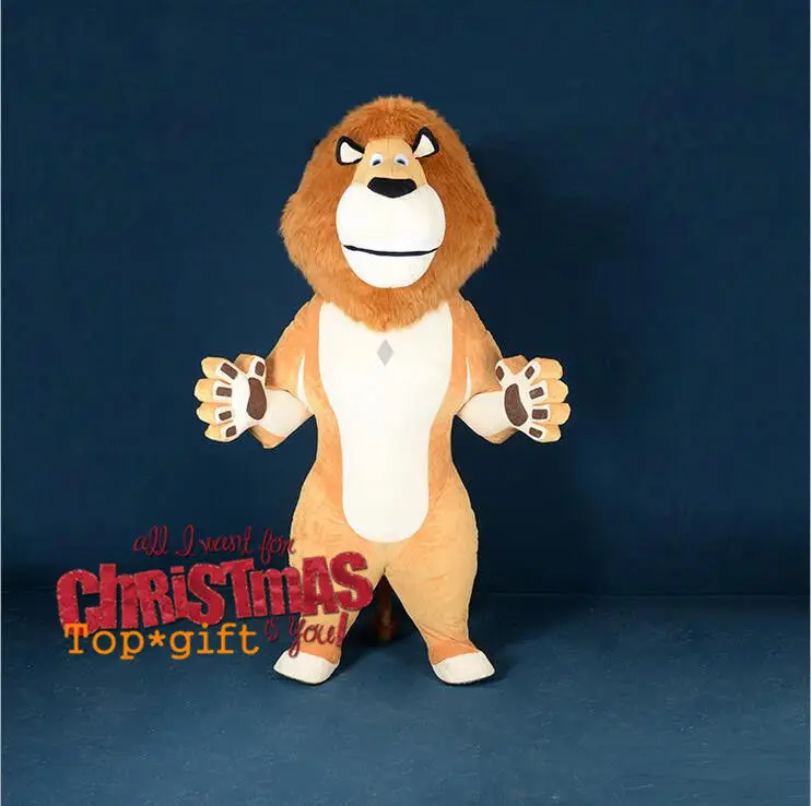 

Inflatable Lion Mascot Costume ADS Blow Up Suit Animal Parade Outfit Clothing Advertising Xmas Adults Size Carnival Halloween US