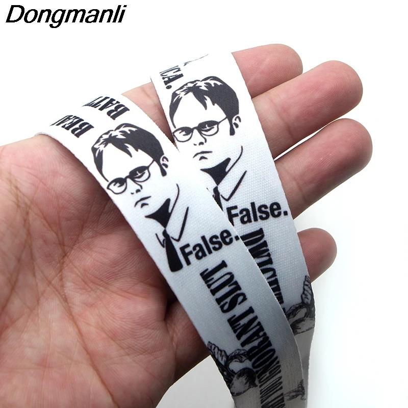12 шт./лот DMLSKY Tv Show Dwight schrute брелок для телефона шнурок мультяшный панк шейный