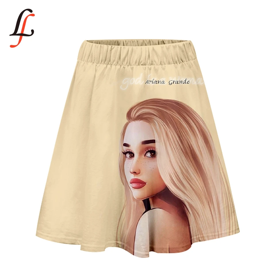 Ariana Grande Kawaii 3D Skirts Women sexy Clothes 2019 Hot Sale Casual Harajuku Short summer Lady Skirts