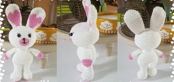 

crochet toys amigurumi doll bunny hare mode number LS0035