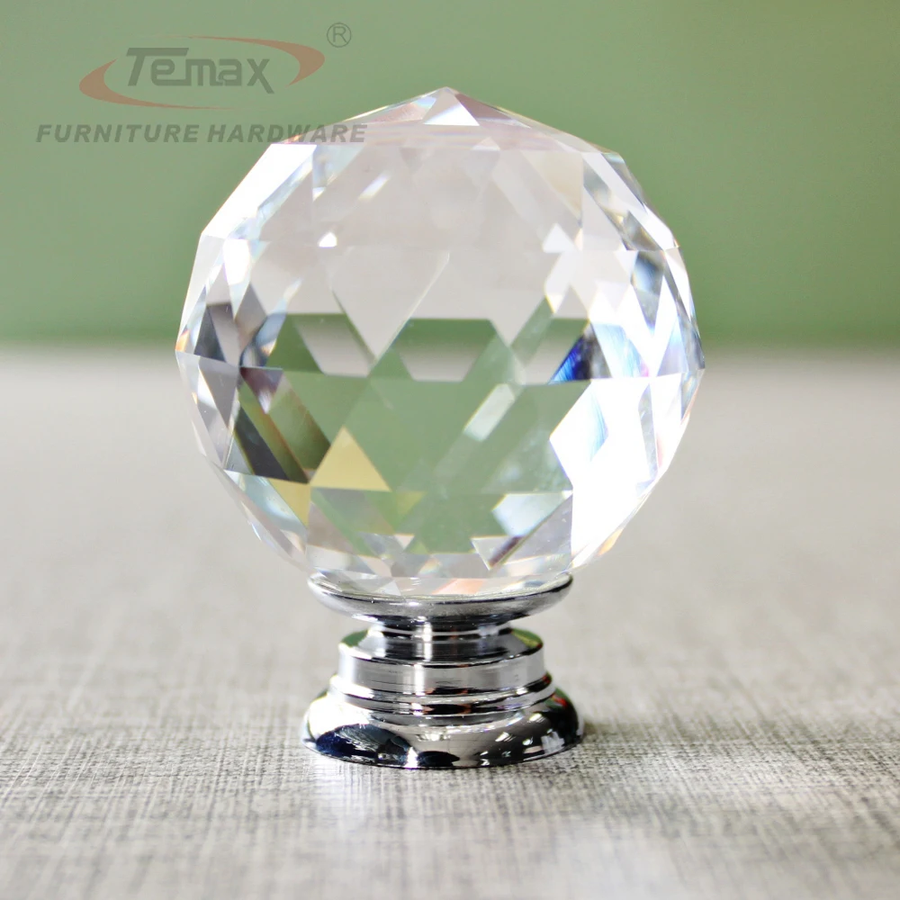 5pcs 30mm Round Clear Crystal Sparkle Diamond Cabinet S 5pcs 30mm Round Clear Crystal Sparkle Diamond Cabinet S