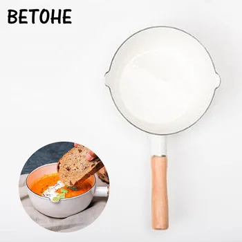 

BETOHE Thicken Enamel 18cm 1.8L Leak Mouth Milk Pot Snow Pot Cook Rice Bottle Rice Paste