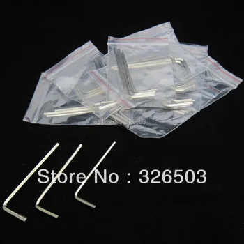 

Lot Of 10 Pairs Silver Tattoo Hex L-Key Shape Allen Wrench Tool Supply HKS-A-10