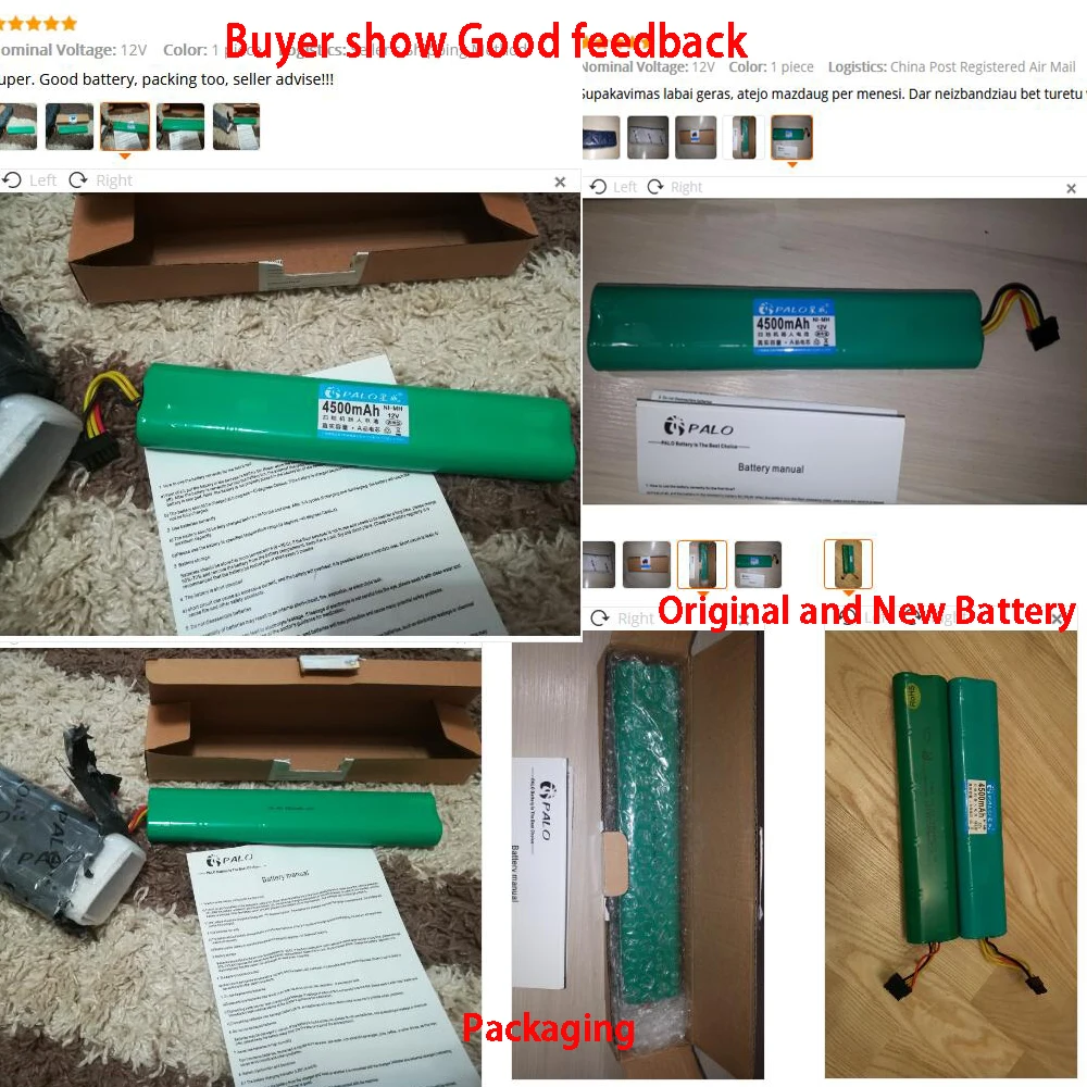 Recarregável para Neato Bateria de Substituição da Bateria Aspirador de pó Palo 12 v Ni mh 4500 Mah Robô Botvac 70e 75 D75 80 85 D85 D80 - Image 5