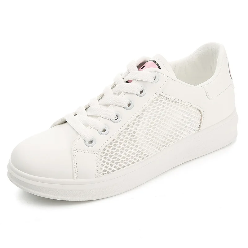 Appartements Européenne Mode Lace Haute Animé Casual Nouveau Ventes Up Comparaison Chaussures pink Qualité Femmes White Chaudes yellow Dessin Adulte Sneakers Belle Femme InqrqFYw