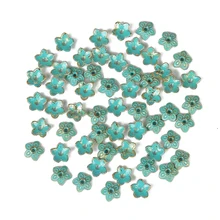 Ювелирные изделия diy 60 шт сплав винтажный Бронзовый вердигрис цветок разделитель бусины ЕС талисманы подвесной браслет, ожерелье серьги фурнитура