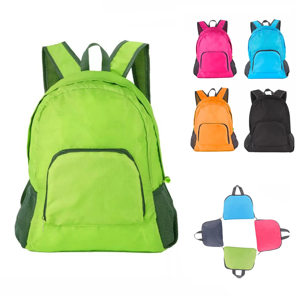 

BS Lightweight Nylon Foldable Backpack Waterproof Backpack Folding Sport Bag Portable Men Women Backpack for Travel Mochila Muje