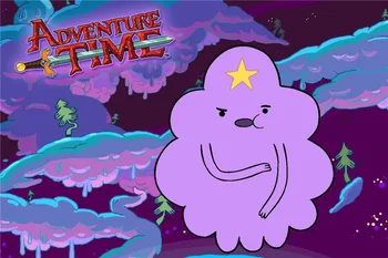 

Custom Canvas Prints Adventure Time Poster Adventure Time Purple Wallpaper Classic Cartoon Dog Kids Anime Wall Sticker PN-660#