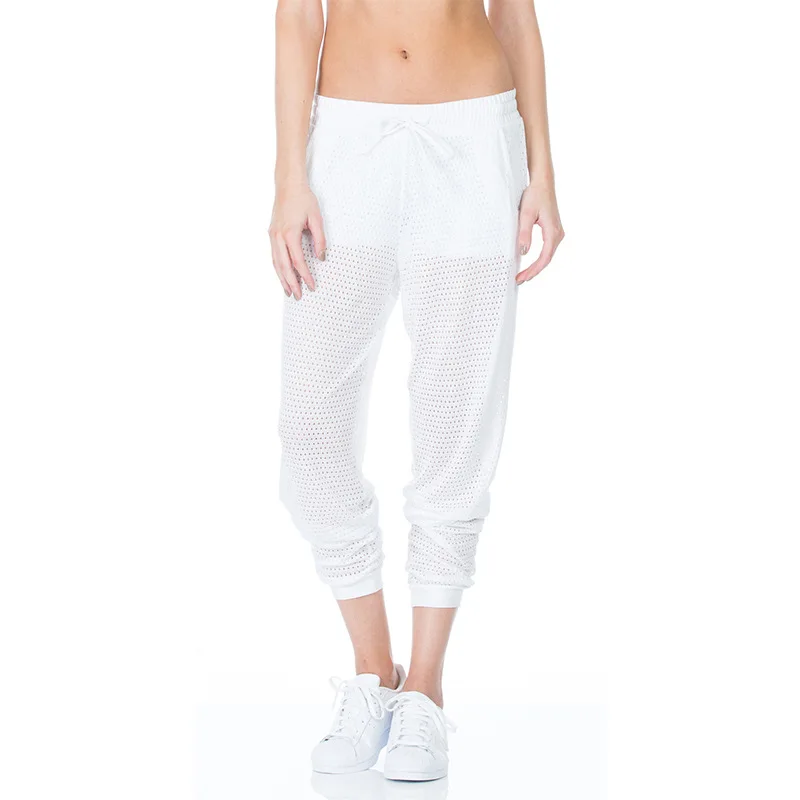 

Mesh Loose Sports Pants Women Wide Trousers Fitness Running Pants Ladies Breathable Yoga Pants Martial Arts Training Sportswear
