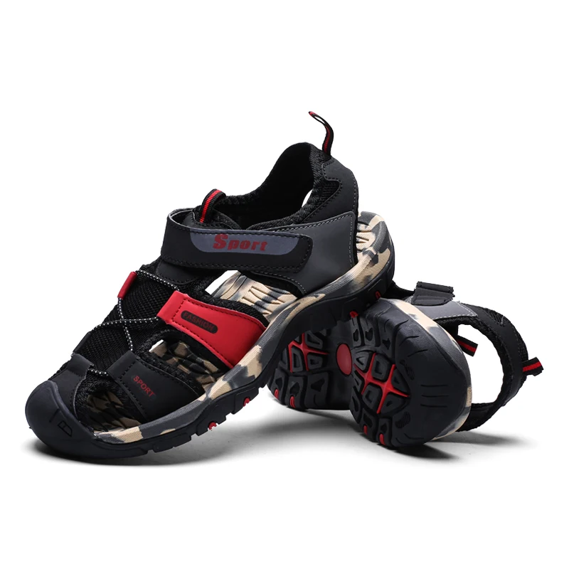 

Sandals Men's Summer New Outdoor Non-slip Breathable Men's Shoes Fashion Trend Black Beach Shoes Sandalias Hombre Sandals Men C4