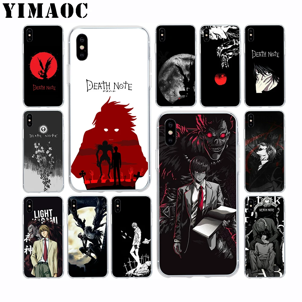 Мягкий силиконовый чехол YIMAOC Death Note для Apple Iphone 11 Pro Xr Xs Max X 10 8 Plus 7 6S 6 SE 5S 5 7Plus |