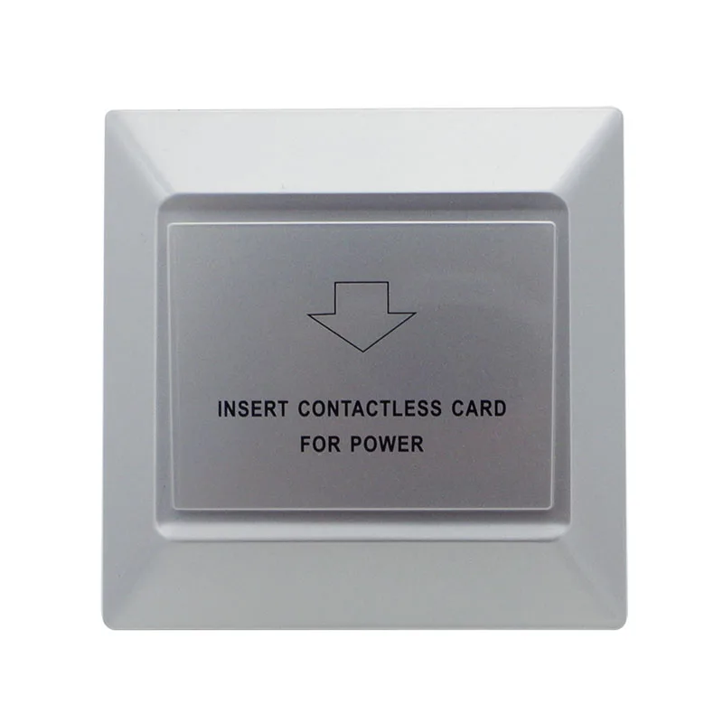 

RFID 13.56mhz mifare s50 card switch 180~250v 30A 15s delay room number and check in time limit function hotel card switch