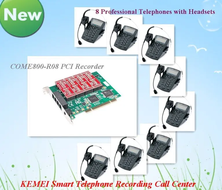 8 channels Mini Call Center System Aftersales Service