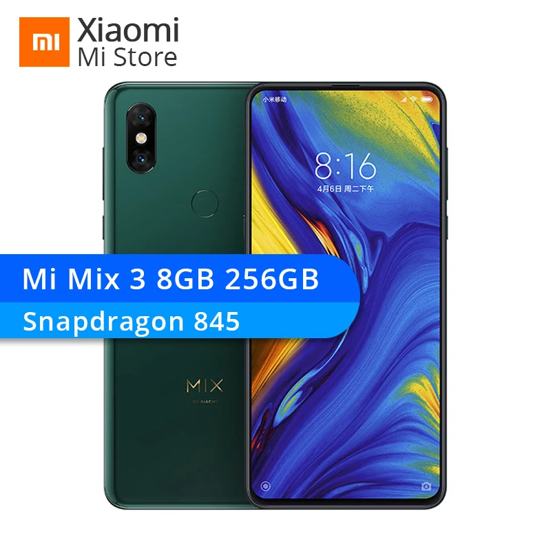 Xiaomi mi x 3 8 Гб оперативная память 256 Встроенная мобильный телефон Snapdragon 845 Octa Core 24MP
