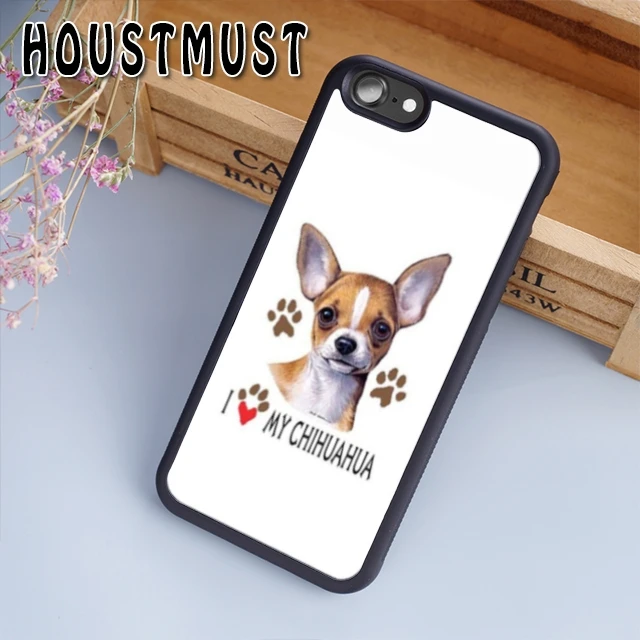 

HOUSTMUST Love Chihuahua Dog Puppy Case cover For iPhone 5 5S SE 6 6S 7 8 X XR XS max Samsung galaxy S5 S6 S7 edge S8 S9 Plus