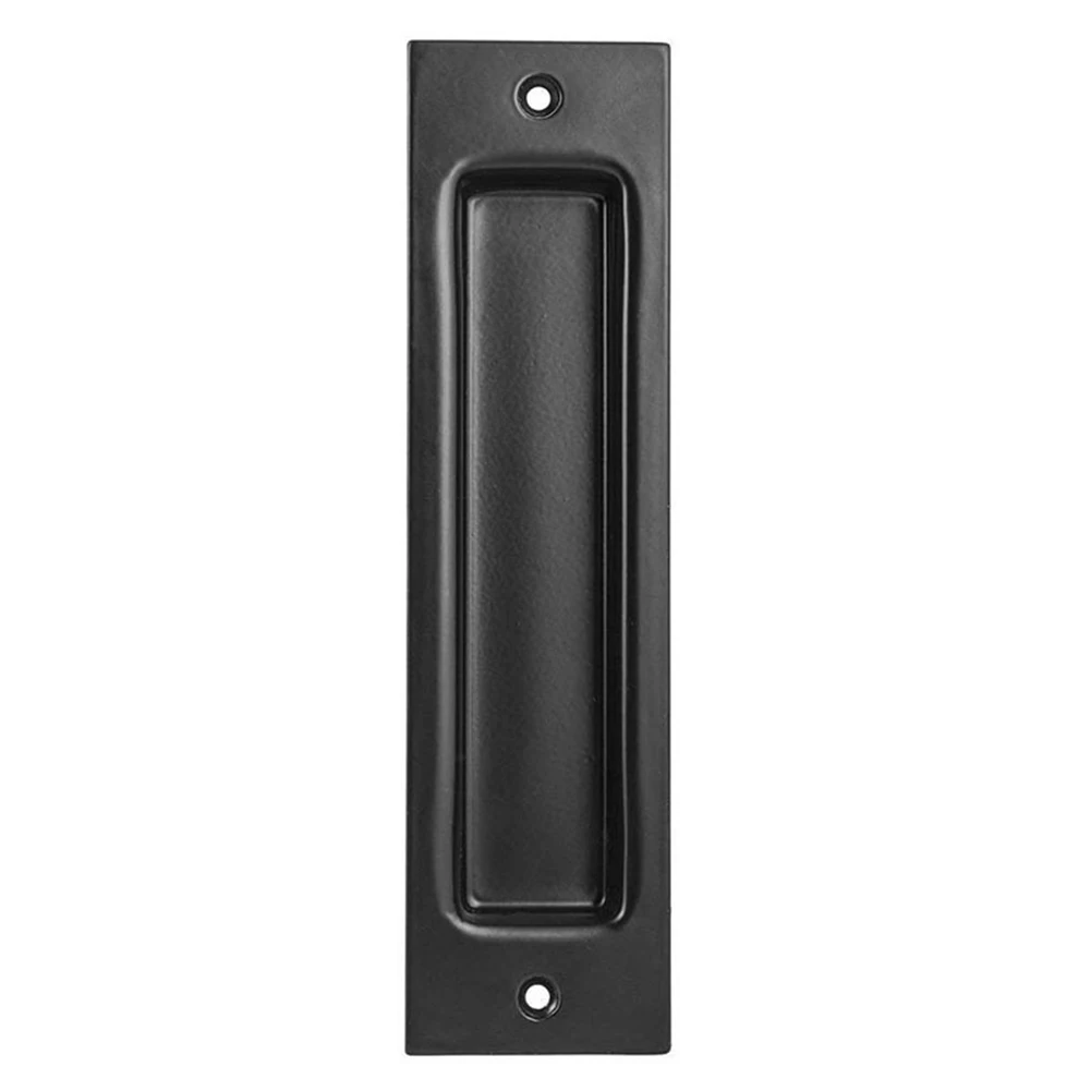 

Finger Home Door Handle Accessories Sliding Barn Matte Gate Embedded Square Rustproof Flush Pull Closet Easy Install Hardware