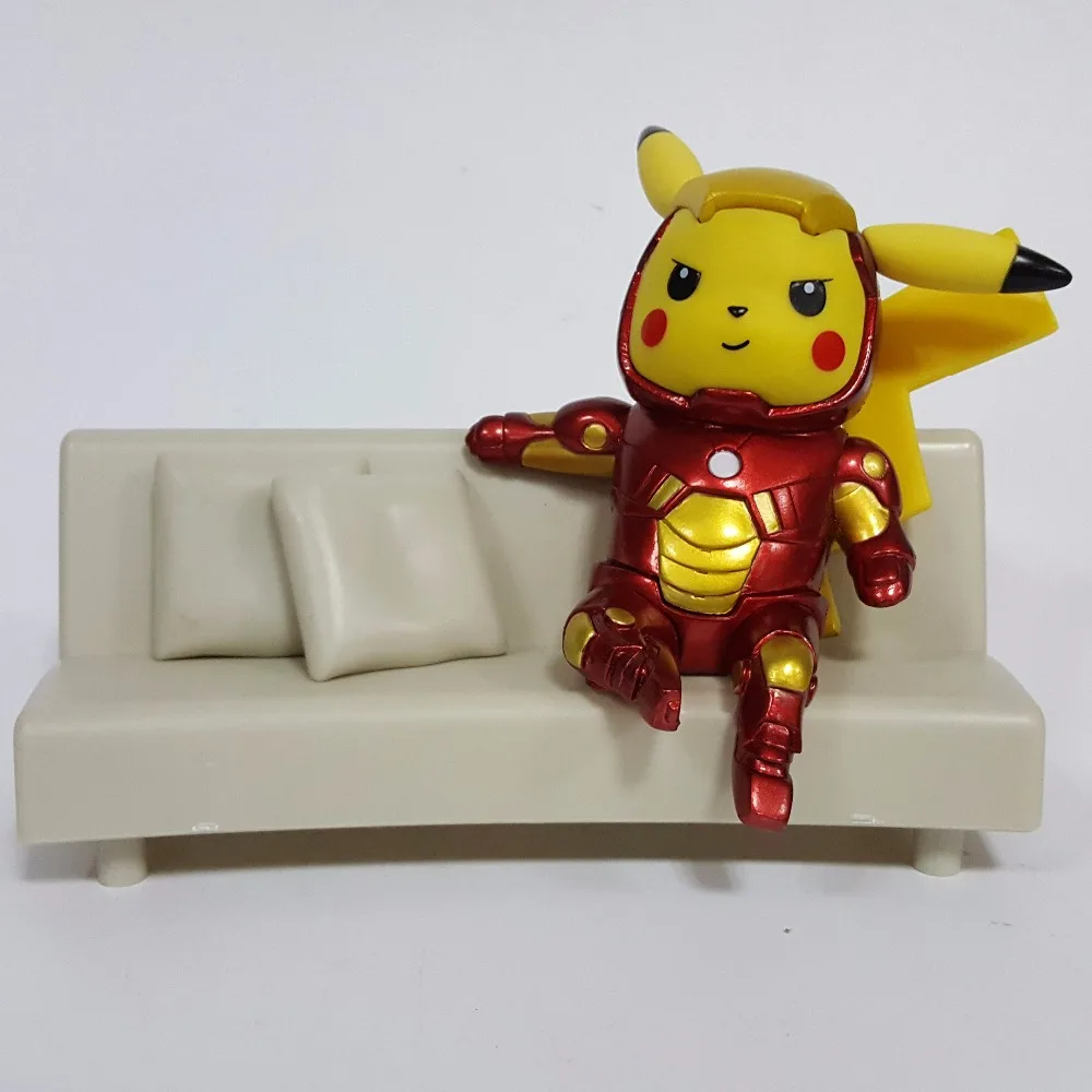 pikachu iron man figure