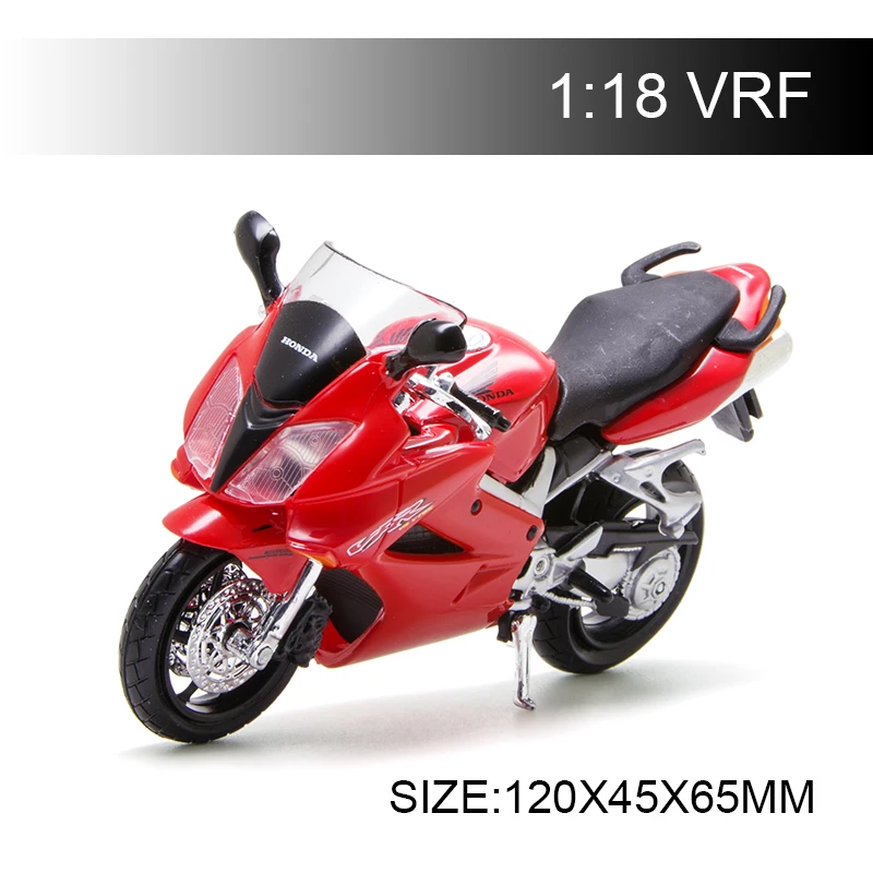 

Maisto 1:18 Motorcycle Models VRF Red Diecast Moto Miniature Race Toy For Gift Collection