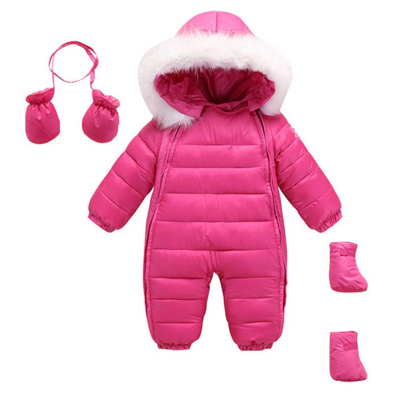 

Winter PInk Baby Clothes Sets For Newborns Snow Wear Clothing Pink Beige Green Newborn Clothing Sets Gloves Shoes SW001303107