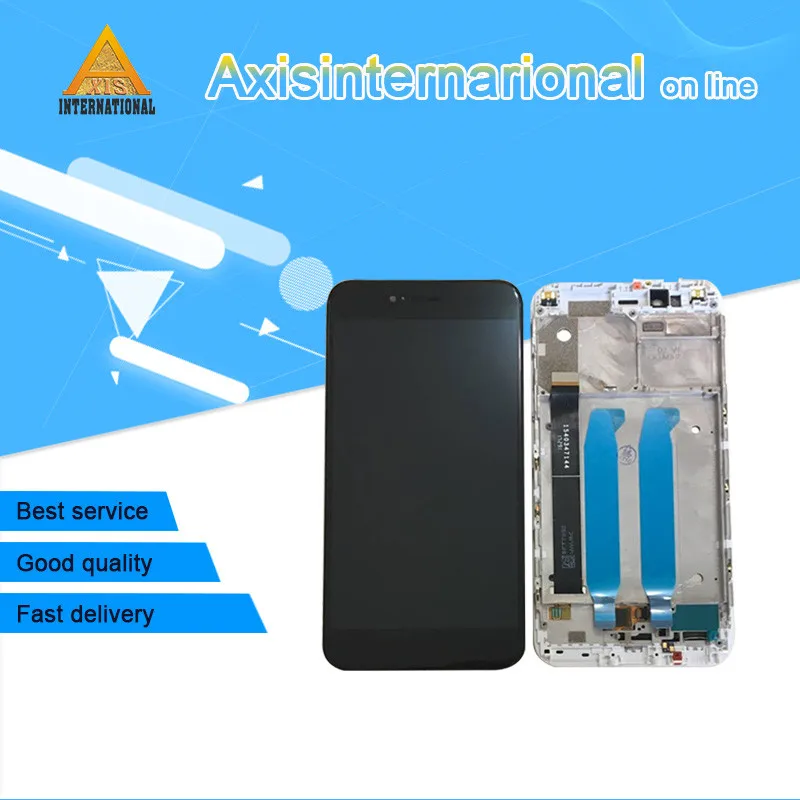 

Original Axisinternational For Xiaomi Mi 5X Mi5X M5X A1 LCD Screen Display+Touch Panel Digitizer With Frame For MI 5X MIA1