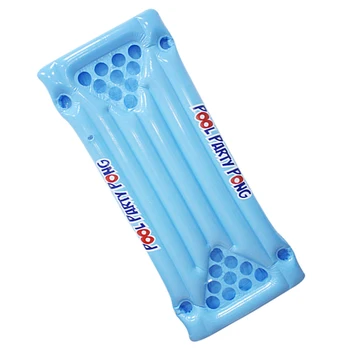 

Newly PVC Inflatable Beer Pong Table Mattress Lounge Pool Float 24 Cup Holder for Summer