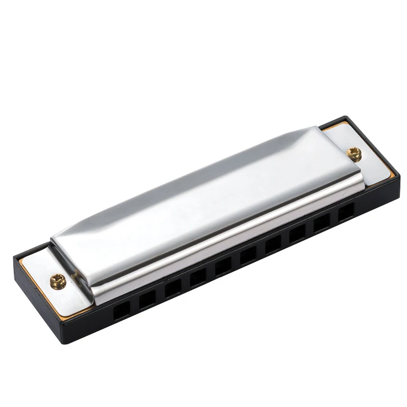 

Hot sell Harmonicas Customizable Logo 10 Holes BA Shell Mouth Organ Blues Jazz Rock Folk Musical Instrument Perfect Tone Durable