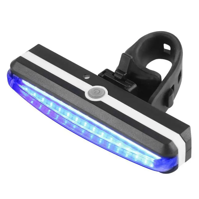 Ультраяркий велосипедный светильник, перезаряжаемый через USB велосипедный задний светильник, высокоинтенсивный задний светодиодный ночной Светильник для езды на велосипеде - Цвет: A