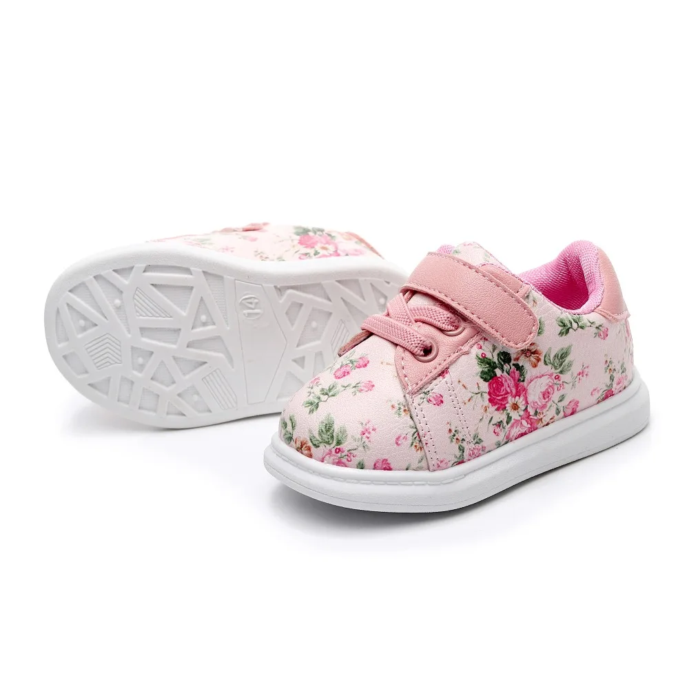 Милые туфли с цветами для маленьких девочек, удобные кожаные детские кроссовки для девочек, обувь для новорожденных, обувь с мягкой подошвой для первых шагов