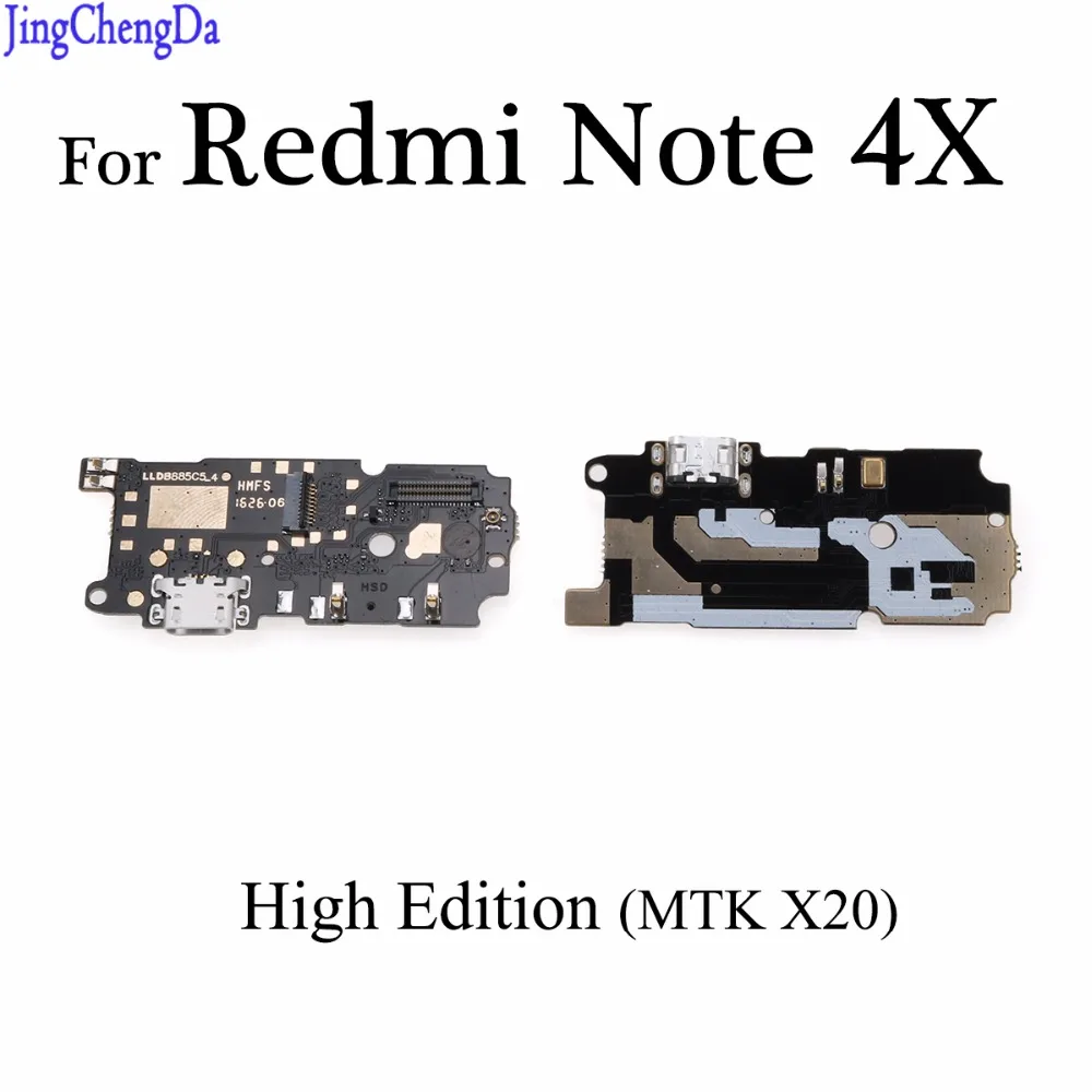 JCD USB Порты и разъёмы Зарядное устройство док коннектор шлейф для Xiaomi Redmi Note 4X MTK X20