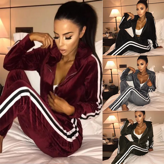 Cheap Spring Autumn Women Tracksuit Sportswear Female Velvet Jacket hoodies Sweatshirt+pants Running Jogging Leisure Set Sport Suit Cheap Spring Autumn Women Tracksuit Sportswear Female Velvet Jacket hoodies Sweatshirt+pants Running Jogging Leisure Set Sport Suit